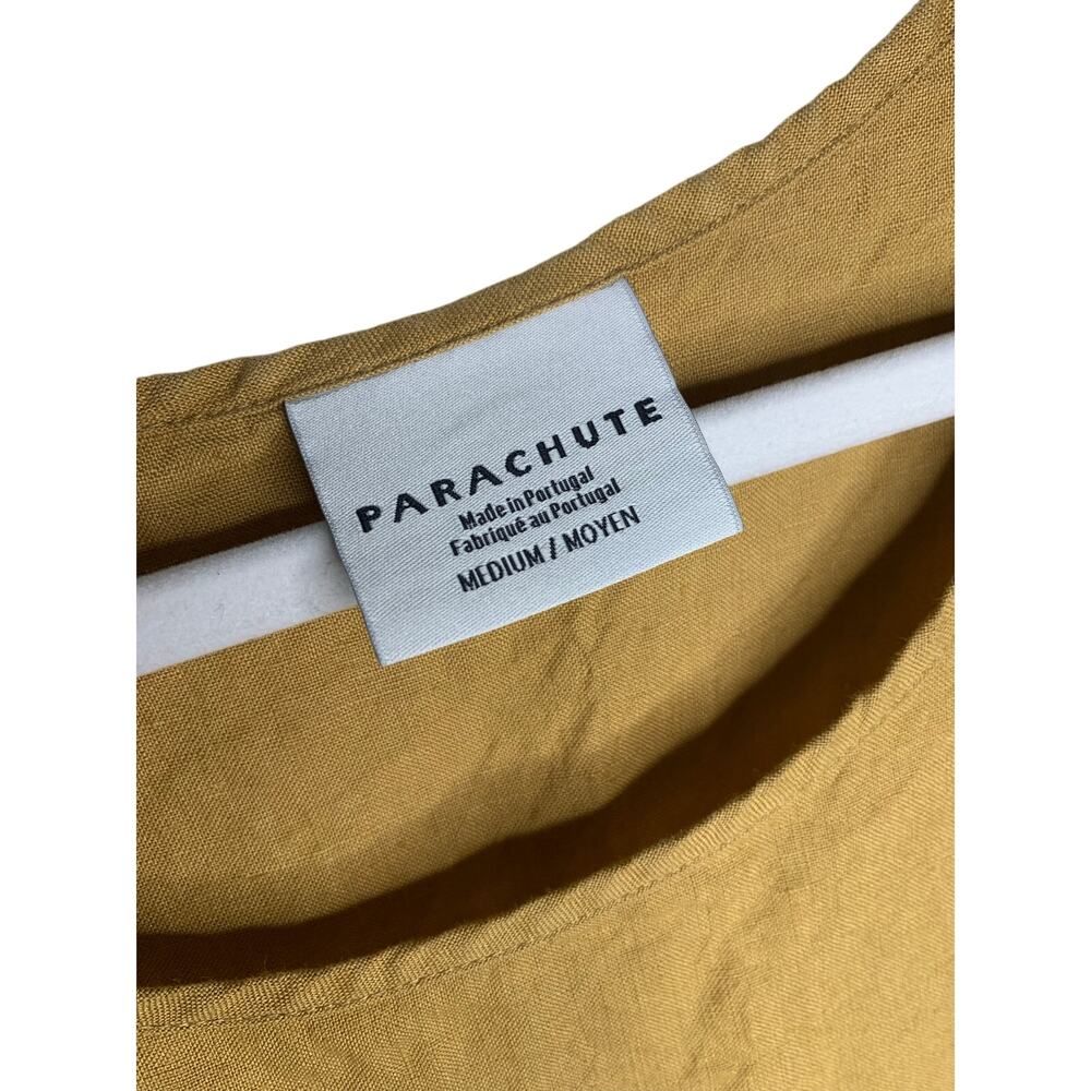 PARACHUTE Linen Tank and Shorts Lounge Set in Ochre - Picture 4 of 10